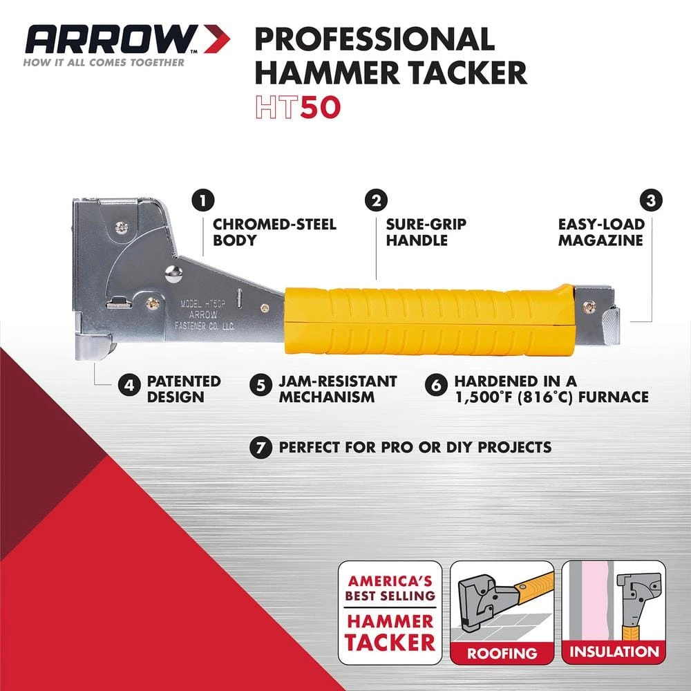 Arrow HT50 Professional Hammer Tacker 13 Arrow HT50 Professional Hammer Tacker - Image 13