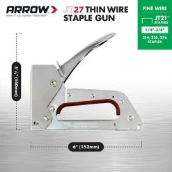 Arrow JT27 Economy Light Duty Staple Gun -Hand Tools Sales Store arrow staple guns jt27 4f 1000