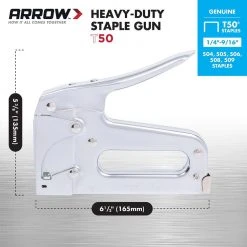 Arrow T50 Heavy Duty Staple Gun -Hand Tools Sales Store arrow staple guns t50 76 1000