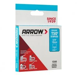 Arrow T50 Type 3/8 in. Leg x 3/8 in. Crown Galvanized Steel Staples (1,250-Pack) -Hand Tools Sales Store arrow staples 506 fa 1000