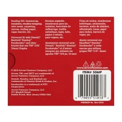 Arrow T50 3/8 in. Leg x 3/8 in. Crown Galvanized Steel Staples (5,000-Pack) 14 Arrow T50 3/8 in. Leg x 3/8 in. Crown Galvanized Steel Staples (5,000-Pack) -Hand Tools Sales Store arrow staples 506ip 1f 1000