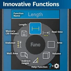Bosch BLAZE 165 ft. Laser Distance Tape Measuring Tool with Color Screen and Measurement Rounding Functionality -Hand Tools Sales Store bosch laser distance measurer glm165 22 77 1000