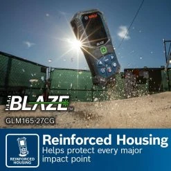 Bosch BLAZE 165 ft. Green Laser Distance Tape Measuring Tool with Bluetooth, Haptic Feedback, and Measurement Rounding -Hand Tools Sales Store bosch laser distance measurer glm165 27cg c3 1000