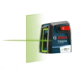 Bosch 40 ft. Green Cross Line Laser Level Self Leveling with VisiMax Technology, 360 Degree Mounting Device and Carrying Pouch -Hand Tools Sales Store bosch laser level gll 40 20 g 1d 1000
