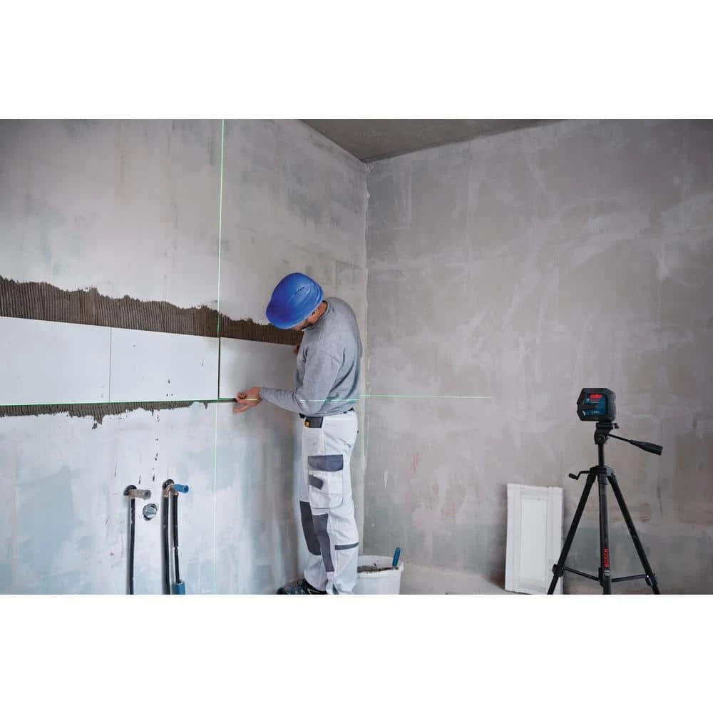 Bosch 100 ft. Green Laser Level Self Leveling with VisiMax Technology, Adjustable L-Bracket Mount and Hard Carrying Case 15 Bosch 100 ft. Green Laser Level Self Leveling with VisiMax Technology, Adjustable L-Bracket Mount and Hard Carrying Case - Image 15