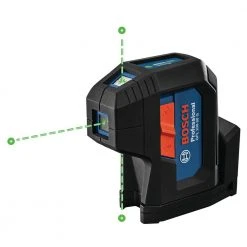 Bosch 125 ft. Green 3-Point Self-Leveling Laser with VisiMax Technology, Integrated MultiPurpose Mount, and Hard Carrying Case