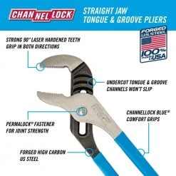 Channellock 12 in. Tongue and Groove Pliers -Hand Tools Sales Store channellock all trades tongue groove pliers 440 4f 1000