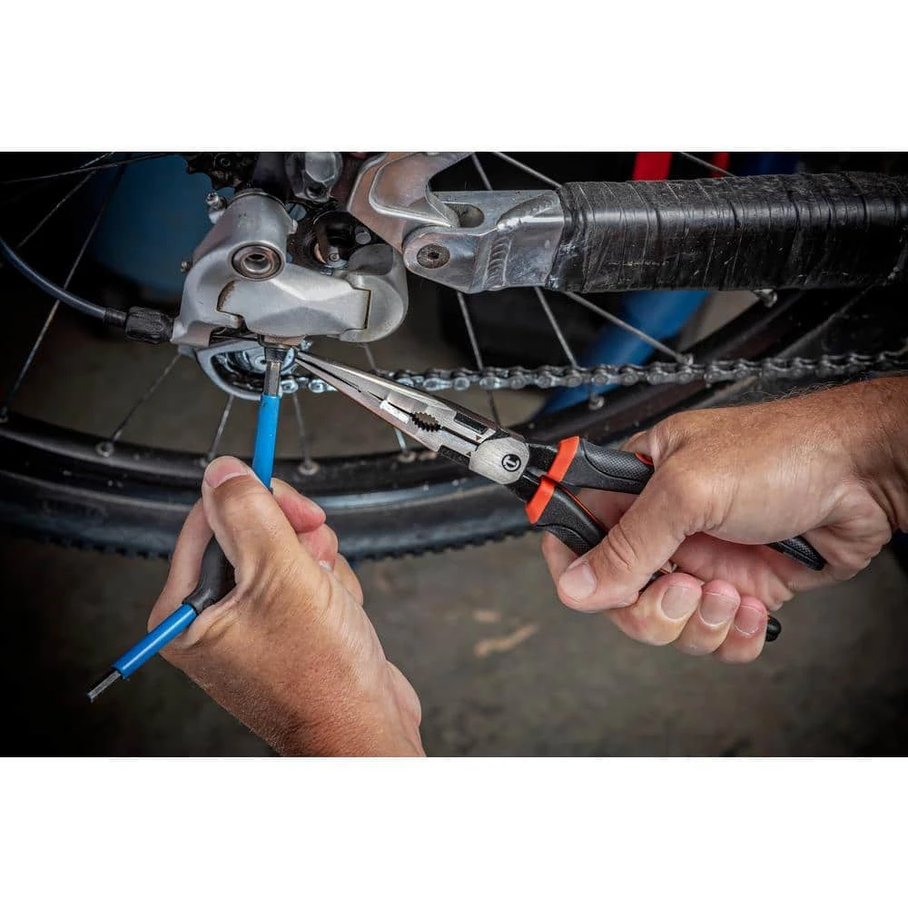 Crescent 8 in. Z2 Dual Material High Leverage Long Nose Pliers 7 Crescent 8 in. Z2 Dual Material High Leverage Long Nose Pliers - Image 7
