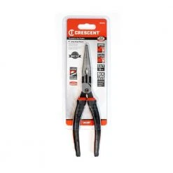 Crescent 8 in. Z2 Dual Material High Leverage Long Nose Pliers 13 Crescent 8 in. Z2 Dual Material High Leverage Long Nose Pliers -Hand Tools Sales Store crescent all trades needle nose pliers z6548cg 1d 1000