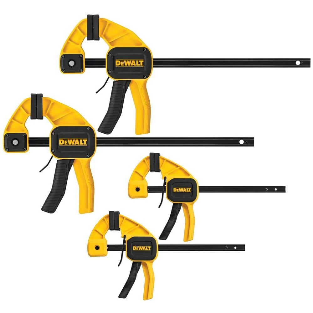 DEWALT Medium and Large Trigger Clamp (4-Pack) 1 DEWALT Medium and Large Trigger Clamp (4-Pack)