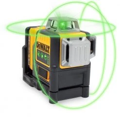 DEWALT 12-Volt MAX Lithium-Ion 100 ft. Green Self-Leveling 3-Beam 360 Degree Laser Level with 2.0Ah Battery, Charger & Case -Hand Tools Sales Store dewalt laser level dw089lg 40 1000