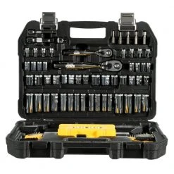 DEWALT 1/4 in. x 3/8 in. Drive Polished Chrome Mechanics Tool Set (108-Piece) -Hand Tools Sales Store dewalt mechanics tool sets dwmt73801 40 1000
