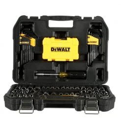 DEWALT 1/4 in. x 3/8 in. Drive Polished Chrome Mechanics Tool Set (108-Piece) -Hand Tools Sales Store dewalt mechanics tool sets dwmt73801 c3 1000