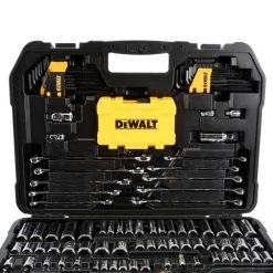 DEWALT 1/4 in. x 3/8 in. Drive Polished Chrome Mechanics Tool Set (142-Piece) -Hand Tools Sales Store dewalt mechanics tool sets dwmt73802 1d 1000