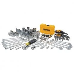 DEWALT 1/4 in. x 3/8 in. Drive Polished Chrome Mechanics Tool Set (142-Piece) -Hand Tools Sales Store dewalt mechanics tool sets dwmt73802 c3 1000