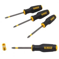 DEWALT Combination MAXFIT Screwdriver Set (4-Piece) -Hand Tools Sales Store dewalt screwdriver sets dwht62054 40 1000