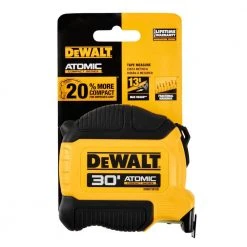 DEWALT ATOMIC 30 ft. x 1-1/8 in. Tape Measure 13 DEWALT ATOMIC 30 ft. x 1-1/8 in. Tape Measure -Hand Tools Sales Store dewalt tape measures dwht38130s 40 1000