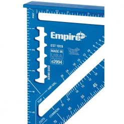 Empire 7 in. Laser Etched Aluminum Rafter Square -Hand Tools Sales Store empire carpenter squares e2994 1d 1000