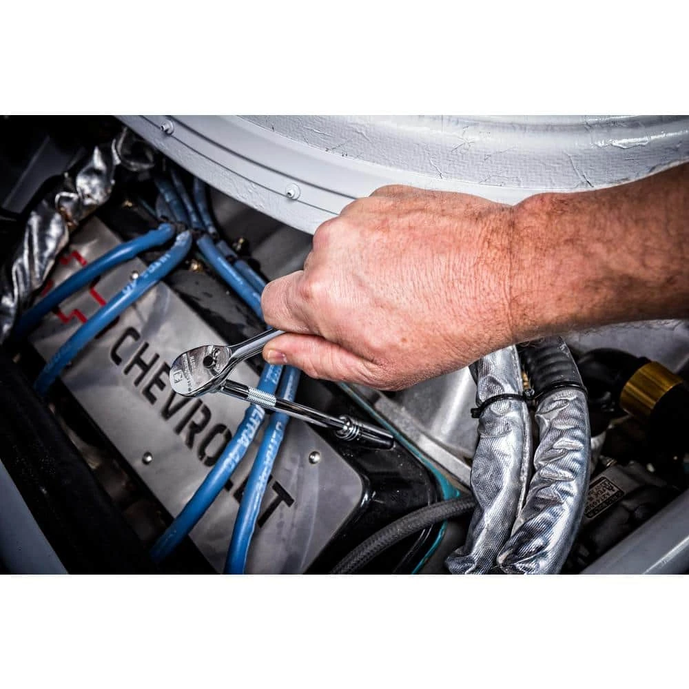 GEARWRENCH 1/4 in. and 3/8 in. Drive 90-Tooth Standard and Deep SAE/Metric Mechanics Tool Set in 3-Drawer Storage Box (232-Piece) 13 GEARWRENCH 1/4 in. and 3/8 in. Drive 90-Tooth Standard and Deep SAE/Metric Mechanics Tool Set in 3-Drawer Storage Box (232-Piece) - Image 13