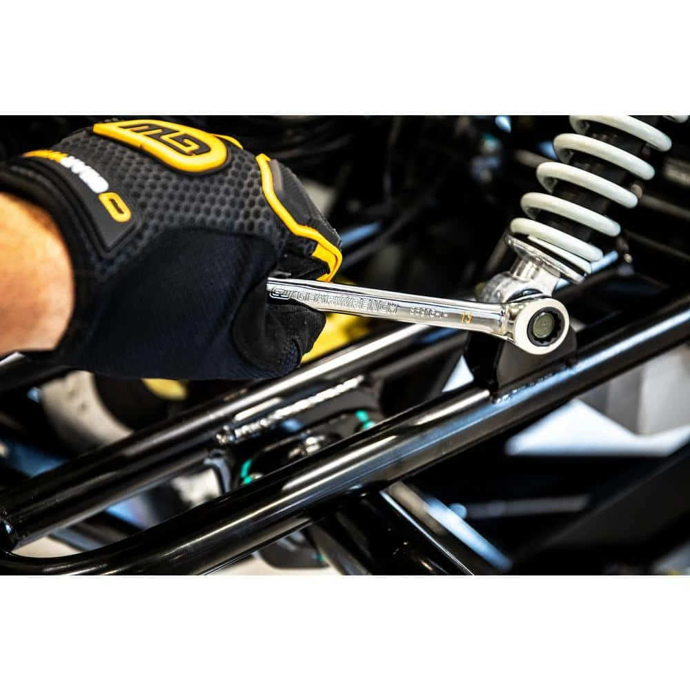 GEARWRENCH SAE/MM 90-Tooth Pro Combination Ratcheting Wrench Tool Set with Tray (18-Piece) 8 GEARWRENCH SAE/MM 90-Tooth Pro Combination Ratcheting Wrench Tool Set with Tray (18-Piece) - Image 8