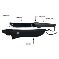 Gerber Gator Machete Jr with 10.75 in. Blade (Sheath Included) -Hand Tools Sales Store gerber machetes 31 003494n 40 1000