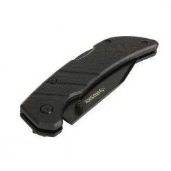 Husky 3 in. Sharpener and Nylon Handle Sporting 3 in. Steel Clip Point Straight Edge Folding Knife Tactical Knife -Hand Tools Sales Store husky folding knives 90650 4f 1000