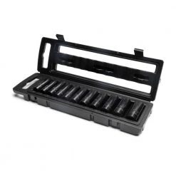 Husky 1/2 in. Drive Impact Socket Set, SAE in Blow Molded Case (11-Piece) -Hand Tools Sales Store husky impact socket sets h2ddimp11pcs 40 1000