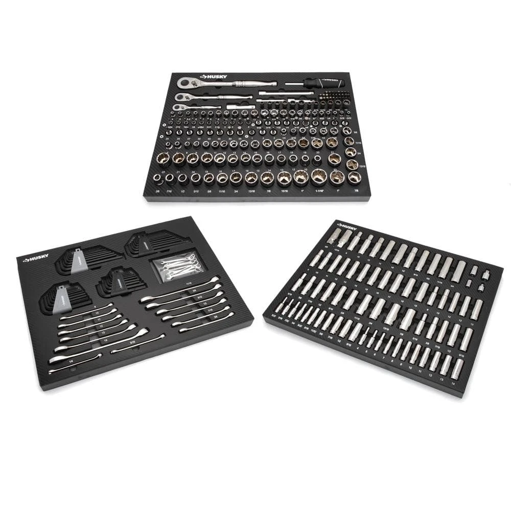 Husky Mechanics Tool Set in EVA Trays (290-Piece) 1 Husky Mechanics Tool Set in EVA Trays (290-Piece)