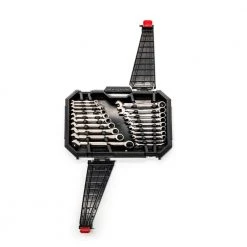 Husky 72-Tooth Ratcheting SAE/MM Combination Wrench Set (20-Piece) -Hand Tools Sales Store husky ratcheting wrenches hrw20pcsmn 06 1f 1000