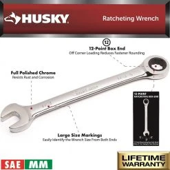 Husky SAE and Metric Ratcheting Wrench Set (24-Piece) -Hand Tools Sales Store husky ratcheting wrenches hrw24pc 40 1000