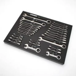 Husky SAE and Metric Ratcheting Wrench Set in EVA Tray (30-Piece) -Hand Tools Sales Store husky ratcheting wrenches hrw30pceva 1d 1000