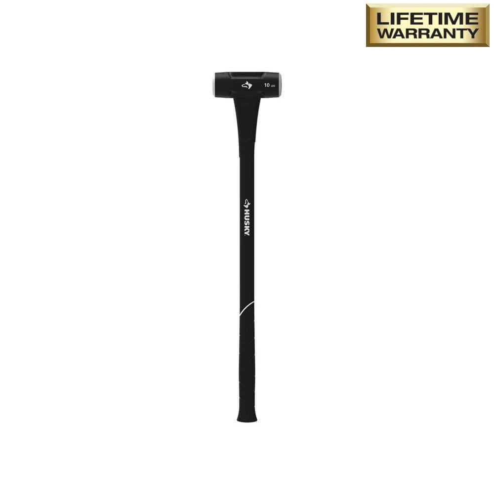 Husky 10 lbs. Sledge Hammer with 34 in. Fiberglass Handle 2 Husky 10 lbs. Sledge Hammer with 34 in. Fiberglass Handle - Image 2