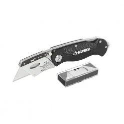 Husky Folding Lock-Back Utility Knife