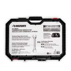 Husky SAE/MM Combination Wrench Set (24-Piece) -Hand Tools Sales Store husky wrench sets hcw24pcsm 05 66 1000
