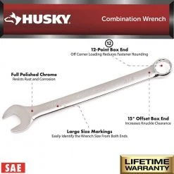 Husky SAE/MM Combination Wrench Set (24-Piece) -Hand Tools Sales Store husky wrench sets hcw24pcsm 05 a0 1000