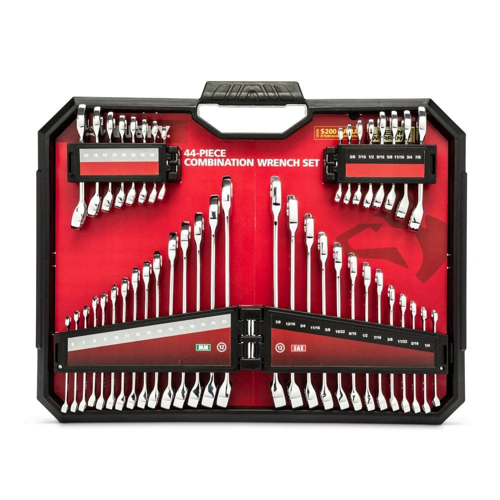 Husky SAE and Metric Combination Wrench Set with Tray (44-Piece) 3 Husky SAE and Metric Combination Wrench Set with Tray (44-Piece) - Image 3
