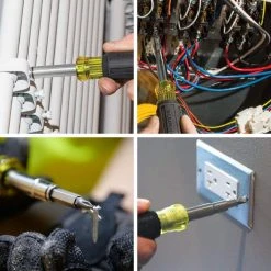 Klein Tools 11-in-1 Magnetic Multi Bit Screwdriver / Nut Driver -Hand Tools Sales Store klein tools electrical screwdrivers nut drivers 32500mag 40 1000