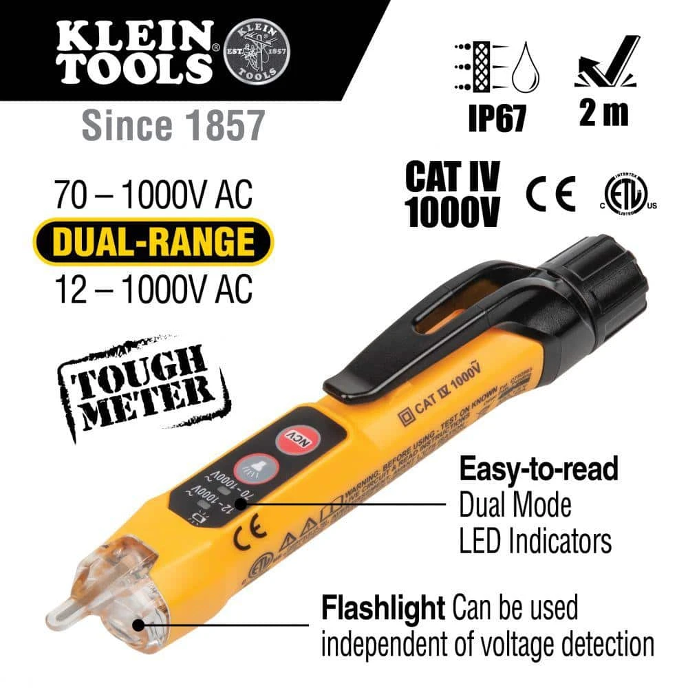 Klein Tools Multi-Meter, Voltage Tester and Outlet Tester Premium Electrical Tool Set 3 Klein Tools Multi-Meter, Voltage Tester and Outlet Tester Premium Electrical Tool Set - Image 3