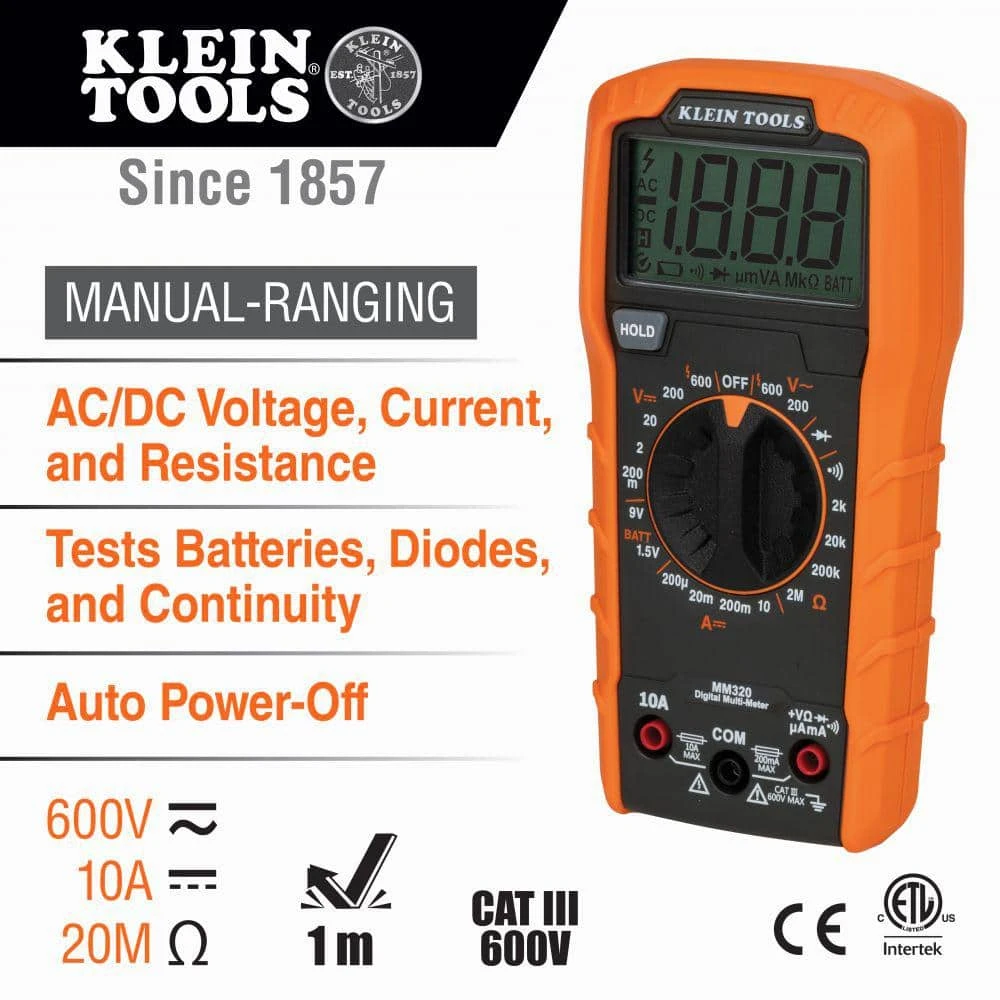 Klein Tools Multi-Meter, Voltage Tester and Outlet Tester Premium Electrical Tool Set 2 Klein Tools Multi-Meter, Voltage Tester and Outlet Tester Premium Electrical Tool Set - Image 2