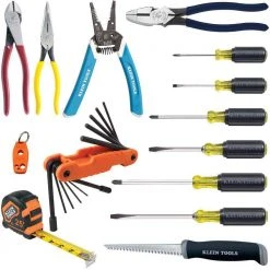 Hand Tools Sales Store 37 Klein Tools Fixed Blade Driver and Plier Tool Set, 14-Piece