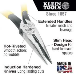 Klein Tools Wire Stripper, Side Cutting Pliers, and Long Nose Pliers Tool Set -Hand Tools Sales Store klein tools electricians tool sets m2o07091kit a0 1000