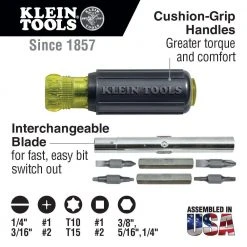 Klein Tools Scout Pro 3 Cable Tester and Multi-Bit Screwdriver Tool Set -Hand Tools Sales Store klein tools electricians tool sets m2o41639kit 40 1000
