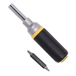 Klein Tools Ratcheting Multi-Bit Screwdriver/Nut Driver- Cushion Grip Handle -Hand Tools Sales Store klein tools multi bit screwdrivers 32558 66 1000