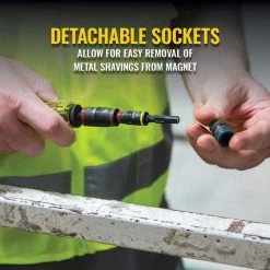 Klein Tools 7-in-1 Impact Flip Socket with Handle, Hex Impact Socket Set -Hand Tools Sales Store klein tools nut drivers 32900r 40 1000