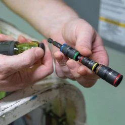 Klein Tools 7-in-1 Impact Flip Socket with Handle, Hex Impact Socket Set -Hand Tools Sales Store klein tools nut drivers 32900r 76 1000