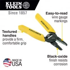Klein Tools Electrical Wire Stripper/Cutter (10-18 AWG Solid) -Hand Tools Sales Store klein tools wire strippers 11045 40 1000