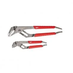 Milwaukee 6 in. and 10 in. Straight-Jaw Pliers Set (2-Piece)
