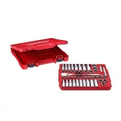 Milwaukee 1/2 in. Drive 15 in. Breaker Bar and 1/2 in. Drive SAE/Metric Ratchet and Socket Mechanics Tool Set (48-Piece) -Hand Tools Sales Store milwaukee breaker bars 48 22 9011 48 22 9010 c3 1000