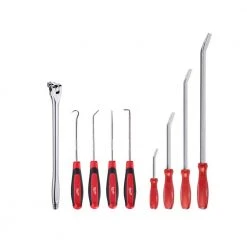 Milwaukee 1/2 in. Drive 15 in. Breaker Bar with Hook and Pick Set and Pry Bar Set (9-Piece)