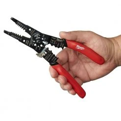 Milwaukee 2-Piece 7.75 in. Combination Electricians 6-in-1 Wire Strippers Pliers with Multi-Purpose Pliers -Hand Tools Sales Store milwaukee electrician s needle nose pliers 48 22 3079 48 22 6579 40 1000